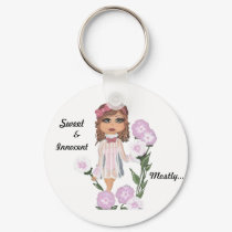 Sweet, &, Innocent, Mostly... Quantum Cutie Girl keychains