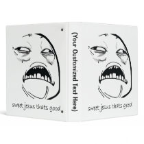 Sweet Jesus That's Good (text) Vinyl Binder