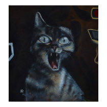 Sweet kitty graffiti posters