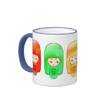 Sweet kokeshi mugs