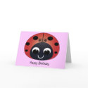 Sweet Ladybug Birthday Card by ladybugland Sweet Ladybug Birthday Card
