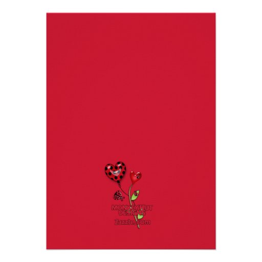 Sweet Ladybug Birthday Invitation ADORABLE (photo)