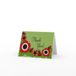 Sweet Ladybug Thank You Note Greeting Cards