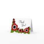 Sweet Ladybug Thank You Note Cards