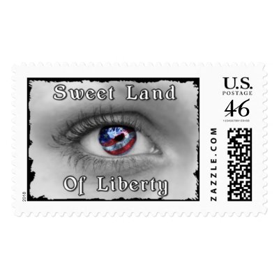 Sweet Land of Liberty Postage Stamps by USPatriot63