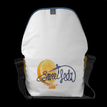 Sweet Leda Orange Logo Messenger Bag messenger bags