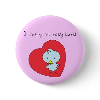 Sweet Little Birdie Button zazzle_button