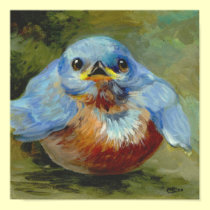 Sweet little Bluebird Painting posters