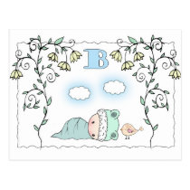Sweet Little Boy Baby Shower Postcard Invitations postcards