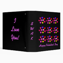 SWEET LITTLE HEARTS 3 RING BINDERS