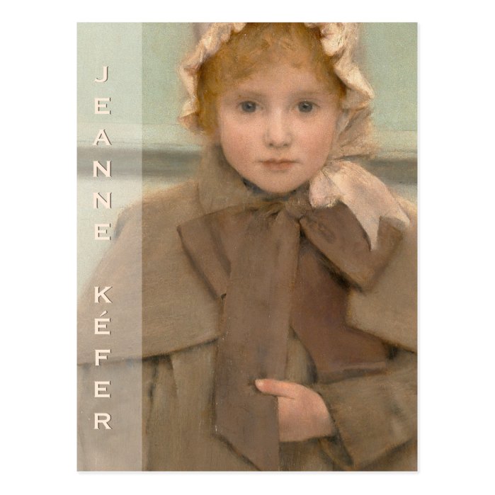 Sweet little Jeanne (Khnopff) CC0534 Postcard