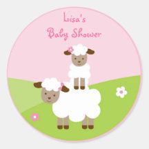 Sweet Little Lamb Stickers Envelope Seals