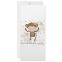 Sweet Little Monkey rack cards