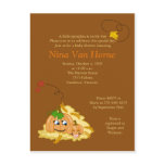 Sweet little Pumpkin Fall Baby Shower Invitation Postcard