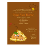 Sweet little Pumpkin Fall Baby Shower Invitation Postcard