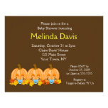 Sweet Little Pumpkins Fall Baby Shower Invitation