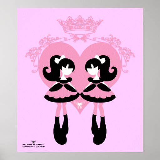Sweet lolita Twins Print