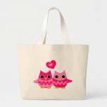 Sweet Love Owls Canvas Bags