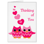 Sweet Love Owls Greeting Cards