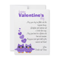 Sweet Love Owls invitations