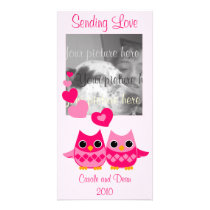 Sweet Love Owls Photo Card