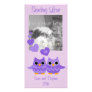 Sweet Love Owls Photo Card Template