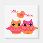 Sweet Love Owls Refrigerator Magnets