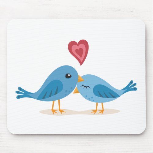 Sweet lovebirds zazzle_mousepad