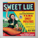 sweet lue yams poster