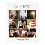 Sweet Memories Wedding Photo Thank You Card White invitations