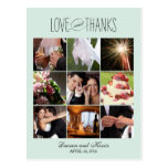 Sweet Memories Wedding Thank You Card postcards