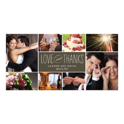 Sweet Memories Wedding Thank You Photo Cards Photo Card Template