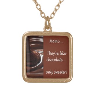 Sweet Mom Chocolate Mother's Day Custom Necklace