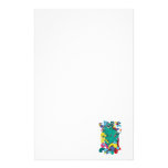 sweet monster cartoon art personalized stationery