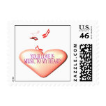 Sweet Music Postage Stamps