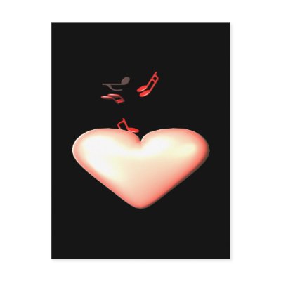 Sweet Music Postcard Zazzle_postcard Sweet Music Postcard Zazzle_postcard