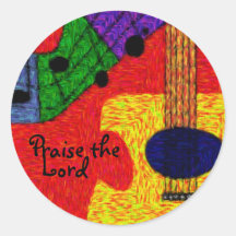 SWEET MUSIC ROUND STICKER