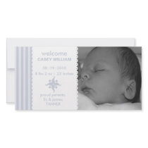 Sweet n Simple Photo Birth Announcement Custom Photo Card