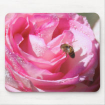 Sweet Nectar after a Light Rain Shower, Flower Bee mousepads by KahunaLuna Sweet Nectar after a Light Rain Shower, Flower Bee mousepads