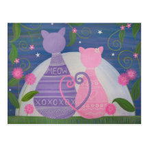 Sweet November - Love Cats Postcard