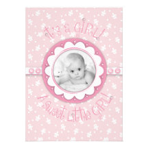 Sweet One Announcement Card