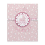 Sweet One Girl Advice Card Full Color Flyer