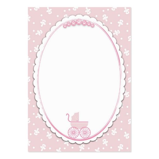 Sweet One Girl Gift Tag Business Cards (back side)