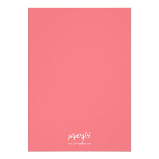 Sweet Owl Birthday Party Invitation (Pink)