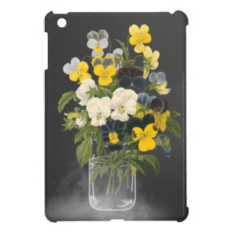 Sweet Pansy in Masons Jar Case For The iPad Mini