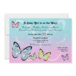 Sweet Pastel Butterfly Invitation