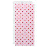 Sweet pattern of red hearts on pink. customized rack card