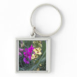Sweet Pea and Mullein Flower Keychains