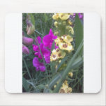 Sweet Pea and Mullein Flower Mouse Mats