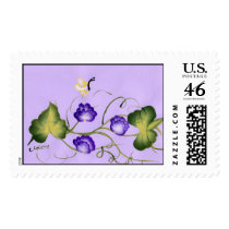 Sweet Pea Blossom and Butterfly postage by anaisacolon Sweet Pea Blossom and Butterfly postage